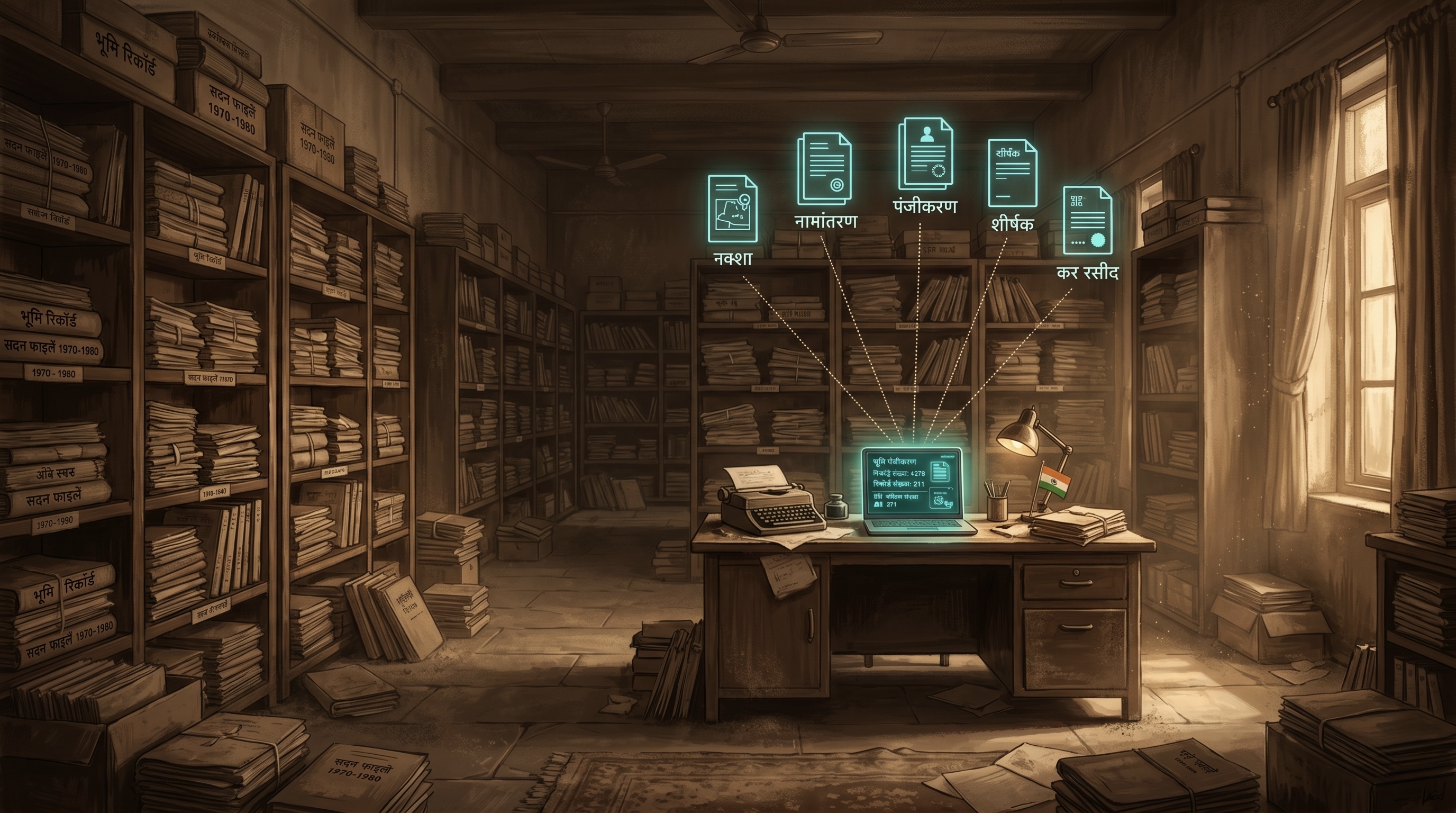 Land documents are scattered, not secret